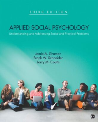 Applied Social Psychology 3rd 3E Frank Schneider