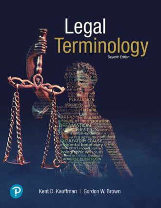 Legal Terminology 7th 7E Kent Kauffman