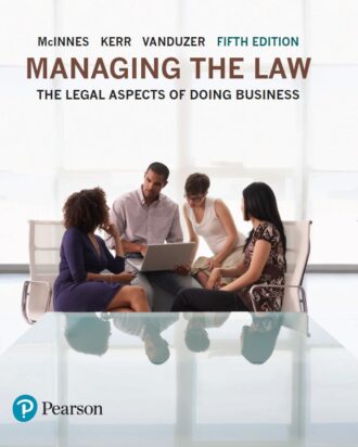 Managing the law 5th 5E Mitchell McInnes