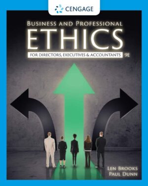 Business and Professional Ethics for Directors Executives and Accountants 9th 9E