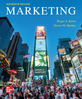 Marketing 16th 16E Roger Kerin Steven Hartley