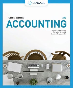 Accounting 28th 28E Carl Warren Christine Jonick