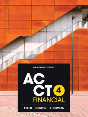 ACCT4 Financial Asia-Pacific Edition Jonathan Tyler 4th 4E