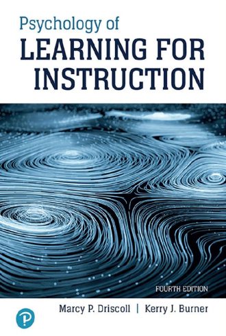 Psychology of Learning For Instruction 3rd 3E Marcy DriscollPsychology of Learning For Instruction 3rd 3E Marcy Driscoll