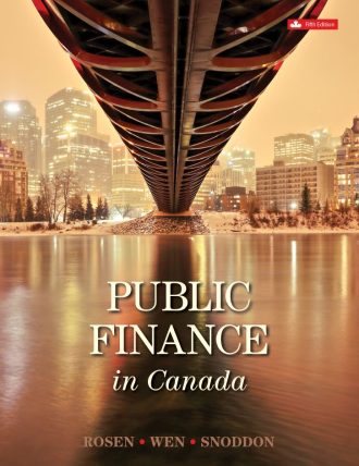 Public Finance 5th 5E Harvey Rosen Tracy Snoddon