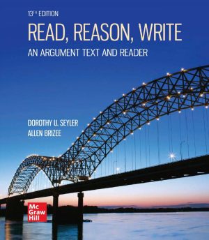 Read Reason Write An Argument Text and Reader 13th 13E