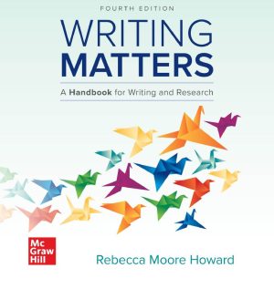 Writing Matters A Handbook for Writing and Research 4th 4E