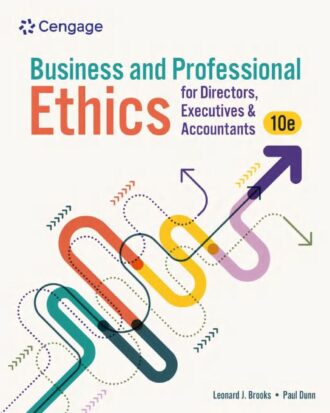 Business and Professional Ethics for Directors Executives & Accountants 10th 10E