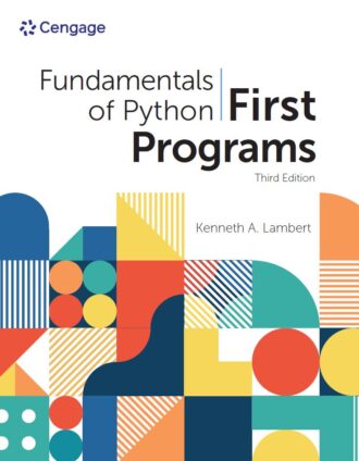 Fundamentals of Python First Programs 3rd 3E Kenneth Lambert