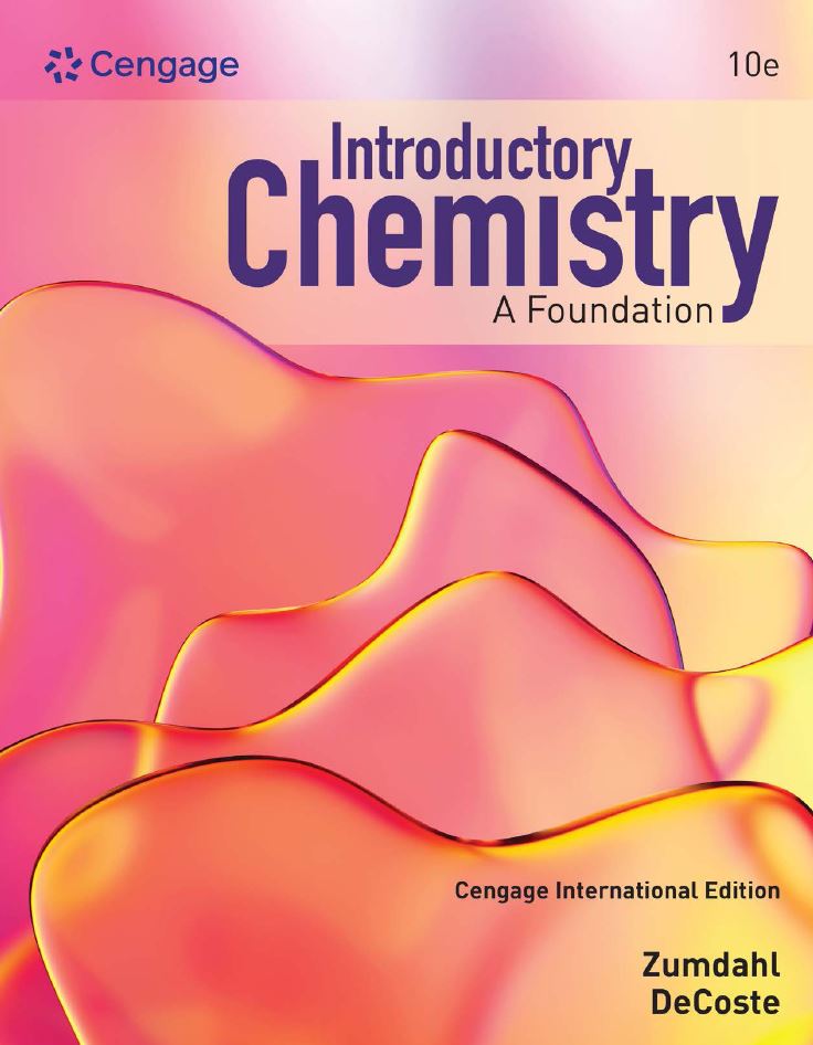 Introductory Chemistry: A Foundation 10th 10E Steven Zumdahl